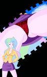  1_girl 1girl ass clothed equestria_girls female female_only female_teacher friendship_is_magic long_hair mature_female my_little_pony outdoor outside panties pantyshot princess_celestia princess_celestia_(mlp) principal_celestia purple_skirt red_panties skirt solo teacher underwear upskirt viewed_from_below 