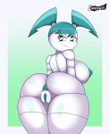  1girl anus chivox00 female_only jenny_wakeman my_life_as_a_teenage_robot nude pussy solo_female tagme thighs xj-9 