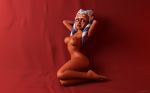  3d absurd_res ahsoka_tano areola blue_eyes breasts female high_res high_resolution inside looking_at_viewer nipples nude pose sitting solo star_wars star_wars:_the_clone_wars toes togruta wallpaper 