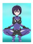  1girl 1girl 1girl bangs big_breasts blue_background blue_eyes breasts brown_gloves clitoris elbow_gloves erect_nipples erection falis_(murder_princess) female_focus female_only gloves grin hands_on_thighs latex latex_bodysuit latex_boots latex_breasts latex_clothing latex_elbow_gloves latex_gloves latex_legwear latex_long_gloves latex_nipples latex_stockings latex_thighhighs latex_vagina legs legwear long_gloves looking_at_viewer murder_princess nipples purple_bodysuit purple_elbow_gloves purple_gloves purple_hair purple_legwear pussy sexy sexy_ass sexy_body sexy_breasts sexy_legs sexy_pose short_hair skin_tight skin_tight skin_tight_suit skintight_bodysuit skintight_clothes skintight_clothing skintight_suit smile sole_female soles solo_female solo_focus spread_legs squatting stockings stray_123 thick_thighs thighs tight tight_clothes tight_clothing tight_fit tights vaginal white_background 