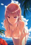  anime areolae bikini breasts female hair nipples see-through tagme 
