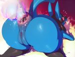  2015 anal anal_penetration anthro anus ass big_ass disembodied_penis female furry genderswap huge_ass looking_back lucario male male/female nintendo open_mouth penetration penis pokemon pussy red_eyes sex sunibee sweat tail_lift video_games 