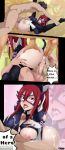  1girl 6+boys anal blush breasts cum cum_in_ass cum_in_mouth cum_in_pussy cum_on_body cum_on_breasts cum_on_tongue cum_on_upper_body double_penetration elbento erza_scarlet facial fairy_tail group_sex large_breasts multiple_boys paizuri red_hair tongue tongue_out triple_penetration vaginal 