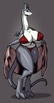  big_breasts bikini breasts clothing dragon female furry hi_res neodokuro scalie solo swimsuit wings 