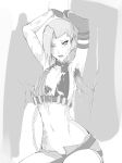 2015 armpit_fetish armpit_sex armpits arms_up belt bikini_top blush bound_wrists braid breasts bukkake choker clothes_penetration cuffs cum cum_on_clothes facial female greyscale group_sex hair hair_over_one_eye hairline handcuffs highres jinx_(league_of_legends) kumiko_(aleron) kumiko_shiba league_of_legends long_hair male/female midriff mmf_threesome monochrome multiple_penises naizuri navel nude open_fly outercourse penis penis_under_clothes short_shorts shorts single_elbow_glove slender_waist small_breasts solo_focus tattoo testicles threesome twin_braids uncensored unzipped