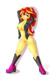  equestria_girls friendship_is_magic my_little_pony nipples nudity pussy_hair solo solo_female sunset_jiggler sunset_shimmer wickedsilly_(artist) 