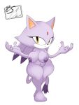  1girl 1girl 3:4 absurd_res anthro big_breasts blaze_the_cat breasts domestic_cat felid feline felis high_res looking_at_viewer mammal nipples nude raccoonshinobi sega simple_background slightly_chubby sonic_the_hedgehog_(series) thick_thighs white_background wide_hips 