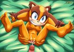  anus barefoot bbmbbf breasts cum cum_on_pussy feet female male mobius_unleashed palcomix penis pussy sega soles sonic_(series) sonic_boom sonic_the_hedgehog_(series) spread_legs sticks_the_jungle_badger toes 