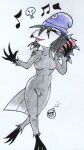 anthro avian avian_humanoid breasts demon demon_girl headwear nude octavia_(helluva_boss) owl rdk