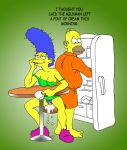 after_sex cheating_wife cum_inside dennis_clark homer_simpson marge_simpson the_simpsons yellow_skin