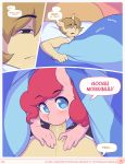  bed big_ass big_breasts breasts comic friendship_is_magic my_little_pony nipples nude pinkie_pie pussy riding sex 