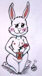 1girl anthro beastars blush haru_(beastars) kemono nude rabbit rdk
