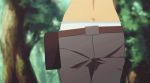  1girl animated anime ass gif hanging isekai_no_seikishi_monogatari outside panties ran_(isekai_no_seikishi_monogatari) red_hair tenchi_muyo war_on_geminar 