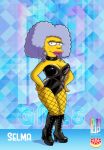  boots corset fishnets selma_bouvier the_simpsons thighs 