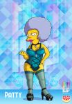  corset high_heels patty_bouvier stockings the_simpsons thighs 