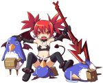  disgaea etna flat_chest nippon_ichi polearm prinny spear thighhighs weapon white_background 