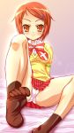  1girl breasts feet fujimiya fukamichi_nobuko nanatsuiro_drops panties school_uniform solo underwear 