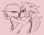  2_girls french_kiss game_freak gardevoir kissing nintendo pokemon ungulatr yuri 