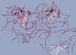2_girls 2girls alphys anthro anthro_only canon_couple digital_media_(artwork) duo female female_only fish fish_girl french_kiss hugging kissing nude nude_female pussy pussy_juice saliva tongue tongue_out undertale undertale_(series) undyne ungulatr video_game_character video_games yuri