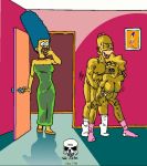  homer_simpson lisa_simpson marge_simpson the_fear the_simpsons yellow_skin 