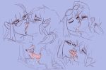  2_girls french_kiss kissing ungulatr yuri 