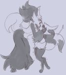  2_girls braixen delphox french_kiss game kissing nintendo pokemon saliva ungulatr yuri 