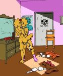  2girls ass bow bra chair female female_only fingering hugging incest kissing lisa_simpson maggie_simpson nude panties pearls sister_and_sister sisters socks the_fear the_simpsons yellow_skin yuri 