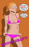  big_breasts big_breasts big_nipples bikini looking_at_viewer pointy_breasts red_hair rick_and_morty rompguy rompguylove small_waist smile summer_smith tease 