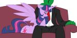 amputee anon gif no_legs older older_female petting ponut_joe princess_twilight safe twilight_sparkle twiworm worm_pony young_adult young_adult_female young_adult_woman