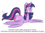 amputee friendship_is_magic grin my_little_pony no_legs older older_female ponut_joe princess_twilight semi-grimdark smile solo twilight_sparkle twiworm wat worm_pony young_adult young_adult_female young_adult_woman