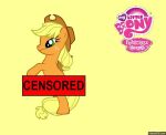  applejack censor_bar censored gif masturbation my_little_pony 