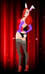  ass breasts corset disney jessica_rabbit panties red_hair shoes stockings tagme who_framed_roger_rabbit 