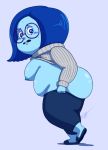 blue_hair blue_skin disney glasses inside_out pixar sadness_(inside_out)