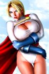  breasts cameltoe cape dc dc_comics gloves power_girl 