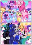 10girls alicorn anthro applejack applejack_(mlp) bbmbbf changeling comic earth_pony equestria_untamed female female_focus female_only fluttershy fluttershy_(mlp) friendship_is_magic furry lesbian_bed_death_makes_lesbians_go_crazy_(comic) mare my_little_pony palcomix pegasus pinkie_pie pinkie_pie_(mlp) princess_celestia princess_celestia_(mlp) princess_luna princess_luna_(mlp) queen_chrysalis queen_chrysalis_(mlp) rainbow_dash rainbow_dash_(mlp) rarity_(mlp) text text_bubble twilight_sparkle twilight_sparkle_(mlp) unicorn zecora zecora_(mlp)