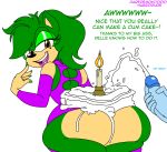  anthro ass bent_over big_lips cake candle cum cum_cake cumshot daredemon7000 delcia delcia_the_hedgehog english_text femboi femboy fire gay gift habbodude happy hedgehog horny large_ass large_penis lips looking_back male male/male oc original penis relle sonic sonic_(series) text yaoi 