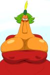 anthro big_breasts breasts cartoon_network chowder_(series) clothes denizen1414 endive female furry happy huge_ass huge_breasts humanoid hyper looking_at_viewer solo