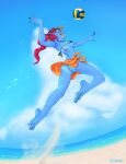 1girl 2d 2d_(artwork) alternate_version_available anthro anthro_only artist_name ass beach blue_body blue_skin bra breasts cap deltarune digital_media_(artwork) ear_fins eye_patch eyepatch feet female_anthro female_only fins fish fish_girl gills gills_on_chest hair hat head_fins long_hair marine monster monster_girl muscle muscular muscular_anthro muscular_female nipple_bulge nipples nipples_visible_through_clothing no_panties non-mammal_breasts painted_nails painted_toenails pointy_nipples ponytail pussy pussy_peek pussy_slip red_hair red_ponytail scars sharp_teeth sky slit_pupils small_bra soles solo_anthro solo_female staerk tan_line teeth third-party_source toes twitter twitter_username undertale undertale_(series) undyne video_game_character video_games visor_cap volleyball yellow_sclera yellow_teeth