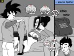  age_difference blow bra breasts chichi das_mutters&ouml;hnchen das_mutters&ouml;hnchen_2 dragon_ball_z hair high_heels incest incestus lingerie mature milf missionary mother_and_son penis pumps short_hair son_gohan son_goten stiletto stockings telephone vaginal 