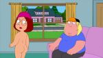  ass chris_griffin family_guy glasses hat meg_griffin nude thighs 