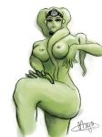  :maya breast_lift breasts female green_skin headwear legs nude oola return_of_the_jedi star_wars twi&#039;lek 