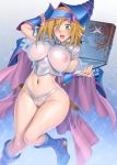 1girl busty cameltoe dark_magician_girl duel_monster embarrassed erect_nipples_under_clothes female_duel_monster female_only green_eyes holding_book huge_breasts innie_pussy konami open_mouth shaved_pussy shounen_jump slut slutty_outfit spellbook transparent_clothing whore yu-gi-oh! yu-gi-oh!_duel_monsters yu-gi-oh!_duel_monsters_gx yu-gi-oh!_gx