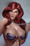  big_breasts breasts disney green_eyes princess_ariel redhead seashell_bra tagme the_little_mermaid 