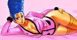  breasts marge_simpson pubic_hair pussy stockings the_simpsons 