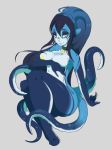  big_breasts blue_skin breasts monster_girl tagme tentacle 