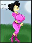  amy_wong boots breasts futurama leggings 
