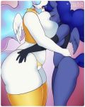  2015 2girls 3mangos absurd_res anthro big_breasts breastfeeding breasts digital_media_(artwork) duo equine female female_only friendship_is_magic furry hi_res horn hornjob huge_breasts incest mammal my_little_pony princess_celestia princess_luna sister_and_sister sisters winged_unicorn wings yuri 