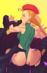  1boy 1girl blonde_hair blue_eyes cammy_white male/female playzholder street_fighter tagme video_game_character video_game_franchise 