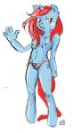  1girl breasts crotchless_panties demdoodles fan_character friendship_is_magic my_little_pony nipples panties pussy sketch unicorn 