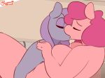  2015 2girls anthro big_breasts breasts closed_eyes drooling duo earth_pony equine female/female friendship_is_magic furry gif grey_body hair horse incest kissing long_hair mammal maud_pie my_little_pony nude papaya_(artist) pink_body pink_hair pinkie_pie pony purple_hair saliva sibling sisters 